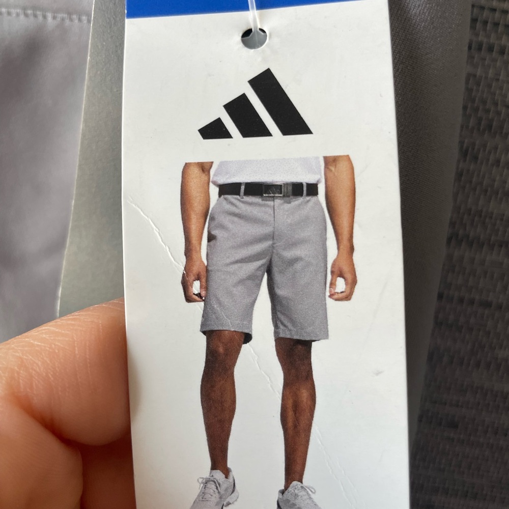 adidas Men’s Light Gray Athletic Golf Shorts - Picture 4 of 5